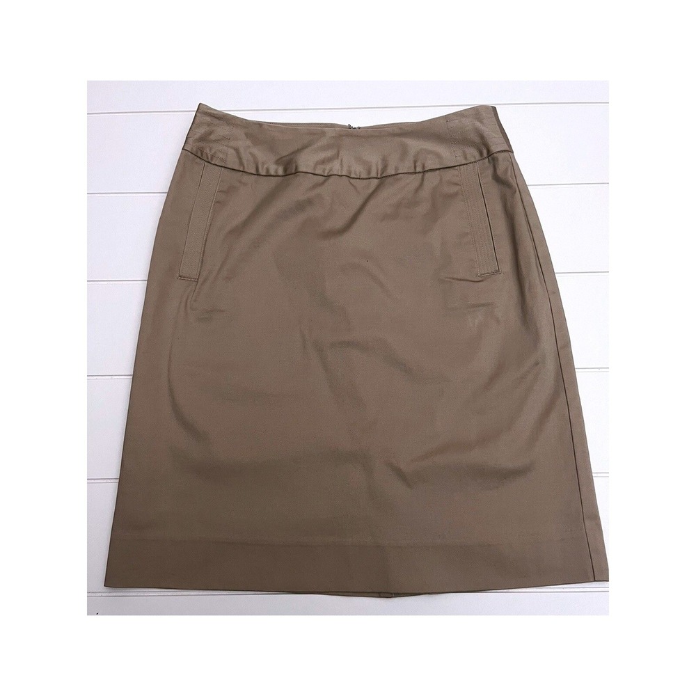 Cremieux Cream Women's Lined A-Line Pencil Skirt Size 4